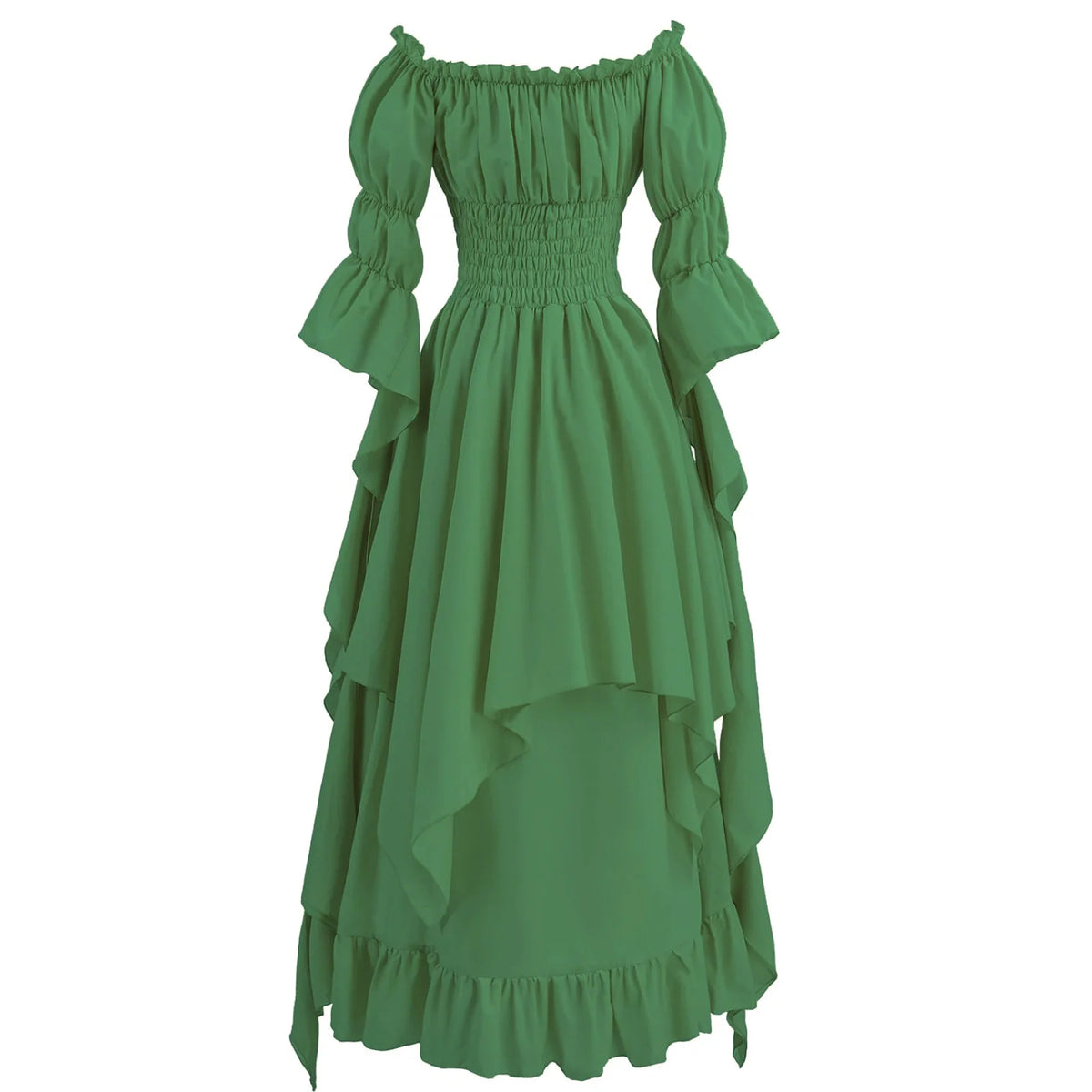 Women Gothic Witch Dress Medieval Renaissance Costume Victorian Dress for Halloween Party