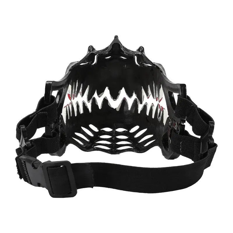 Halloween Dog Muzzle With Teeth Spooky Prop Large Teeth Dog Muzzle Spooky Prop For Halloween Adjustable Hilarious Werewolf