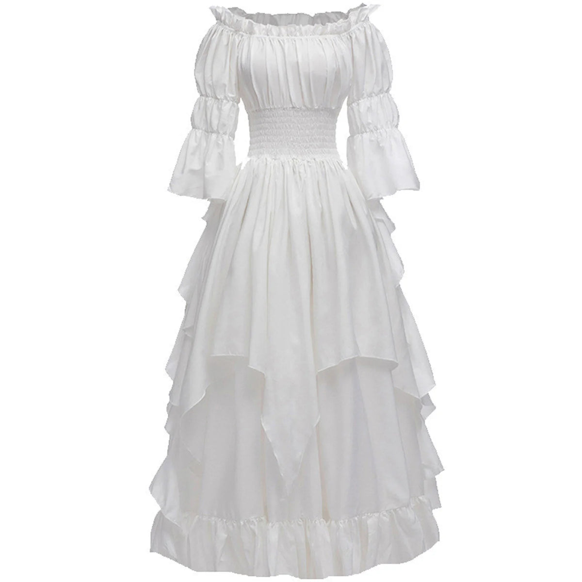 Women Gothic Witch Dress Medieval Renaissance Costume Victorian Dress for Halloween Party