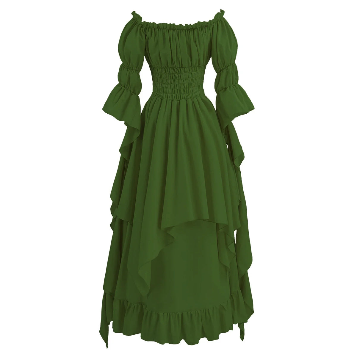 Women Gothic Witch Dress Medieval Renaissance Costume Victorian Dress for Halloween Party