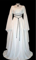 New Medieval Witch Dress for Women Halloween Carnival Party Cosplay Performance Clothing Middle Ages Vampire Bride Costumes