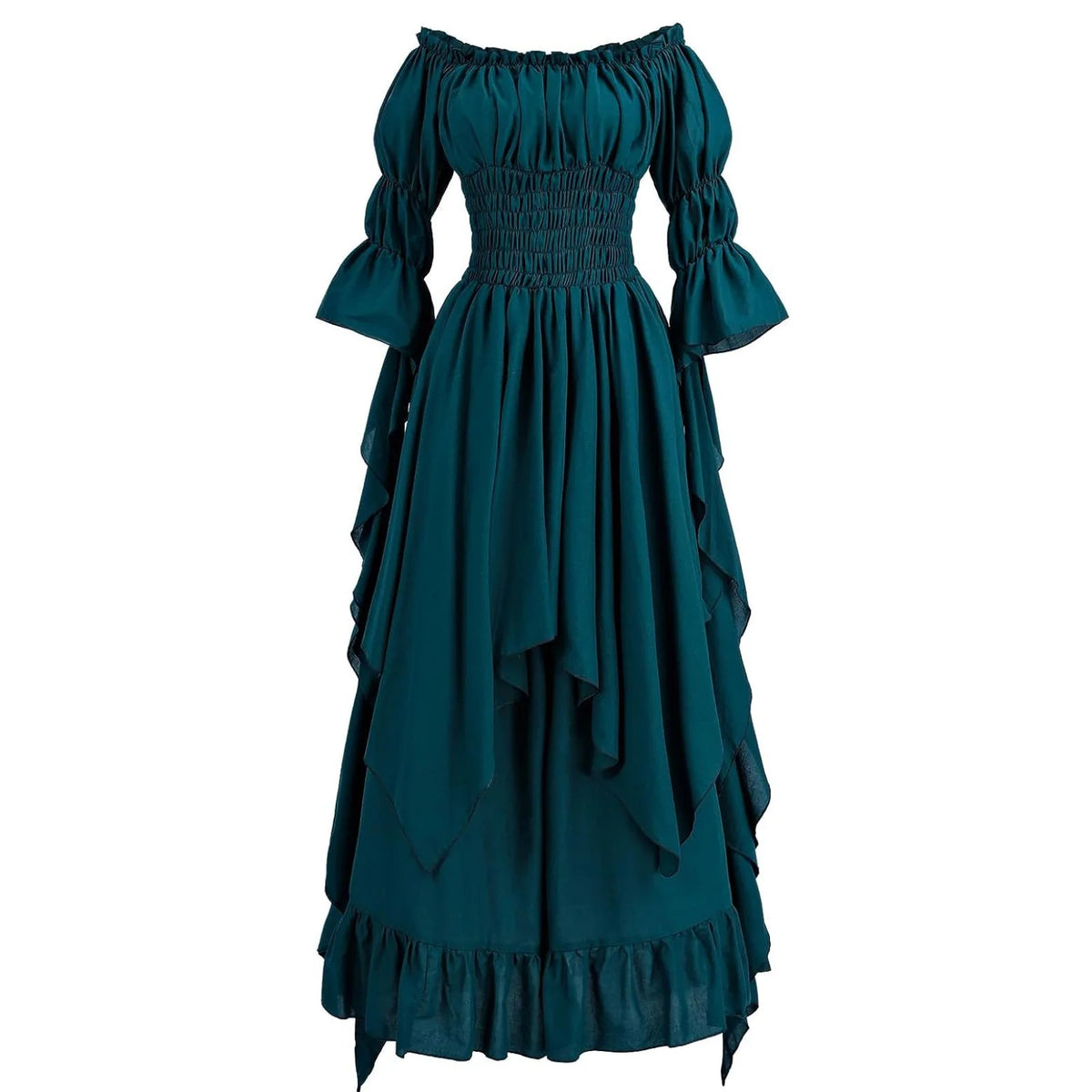 Women Gothic Witch Dress Medieval Renaissance Costume Victorian Dress for Halloween Party