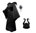 Maleficent Witch Costume Dark Witch Queen Dress Women Halloween Gothic Vampire Costume Stepmother Witch Dress Hat