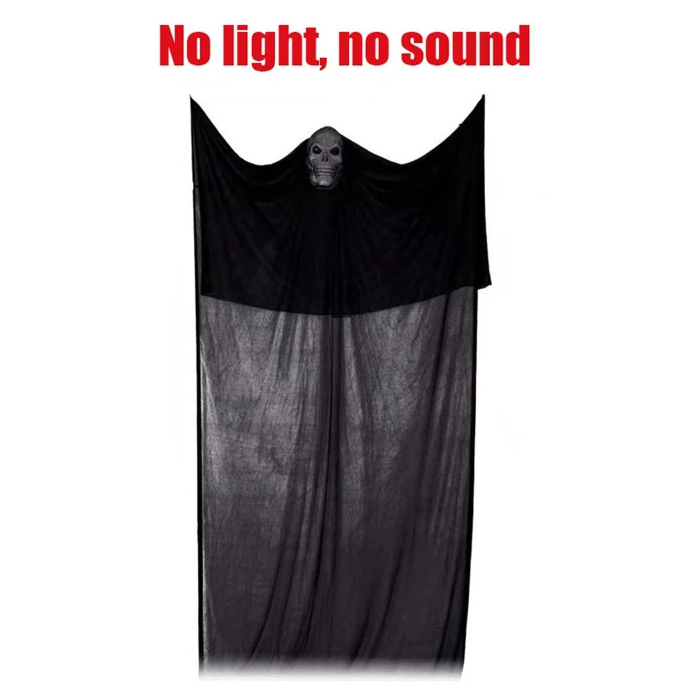 Haunted House Decoration with LED Sound Halloween Hanging Skull Ghost Ghost Ornament Indoor Outdoor Bar Halloween Party Decor