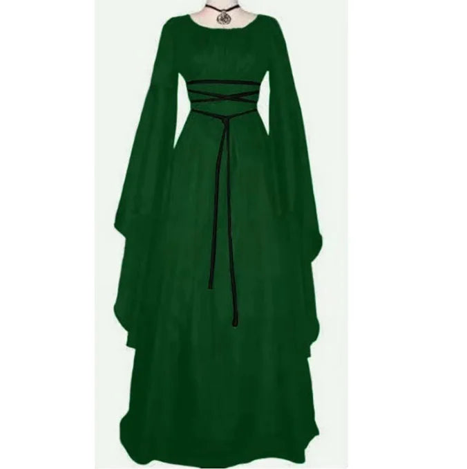 New Medieval Witch Dress for Women Halloween Carnival Party Cosplay Performance Clothing Middle Ages Vampire Bride Costumes
