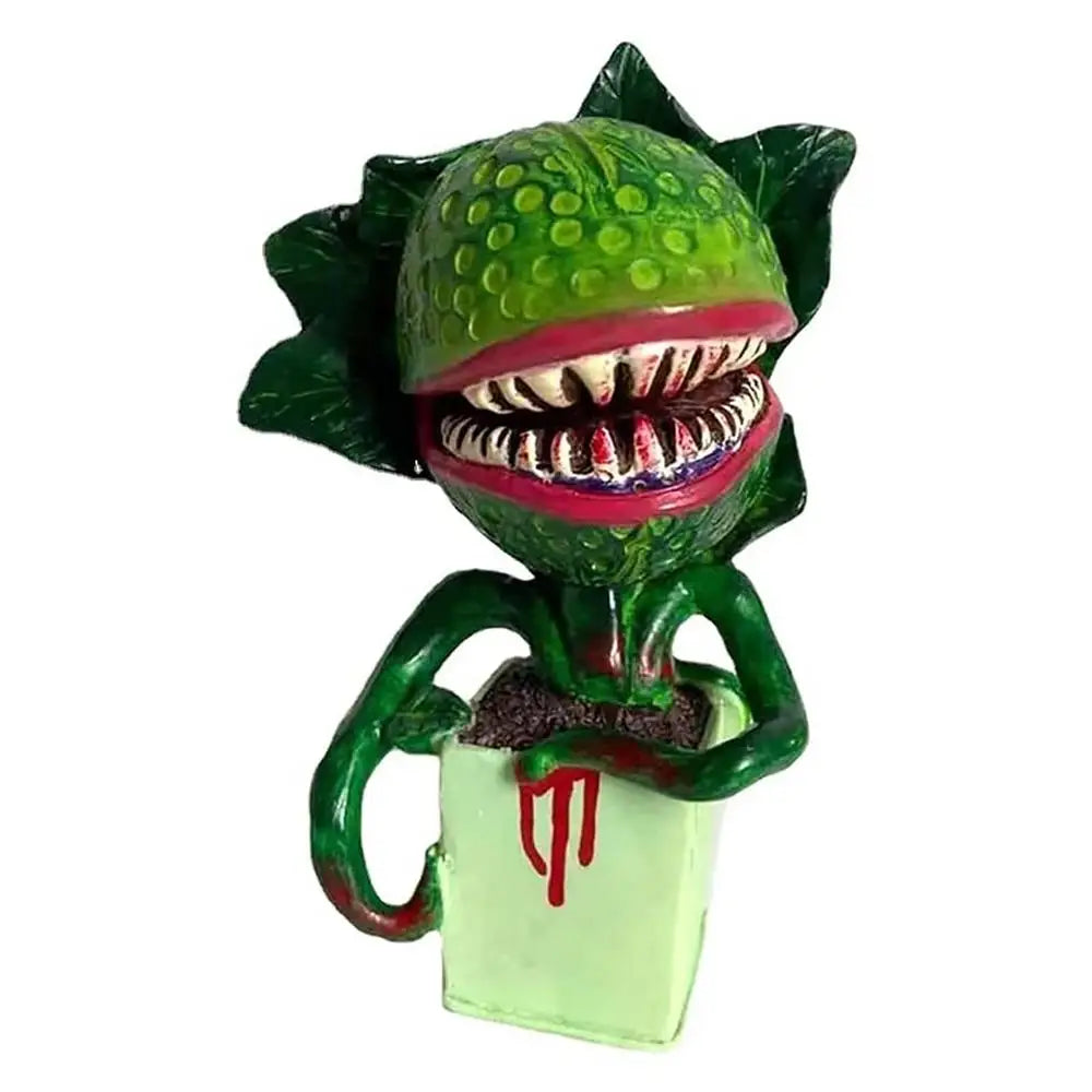 Halloween Piranha Flower Decoration Movie Prop Yard Resin Ornaments Little Shop Of Horrors Scary Plant Garden Halloween Decor